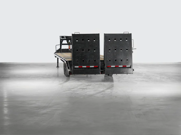 PJ Trailers Low-Pro Flatdeck With 8K Singles, studio view 15