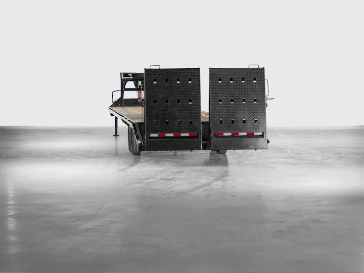 PJ Trailers Low-Pro Flatdeck With 8K Singles, studio view 15