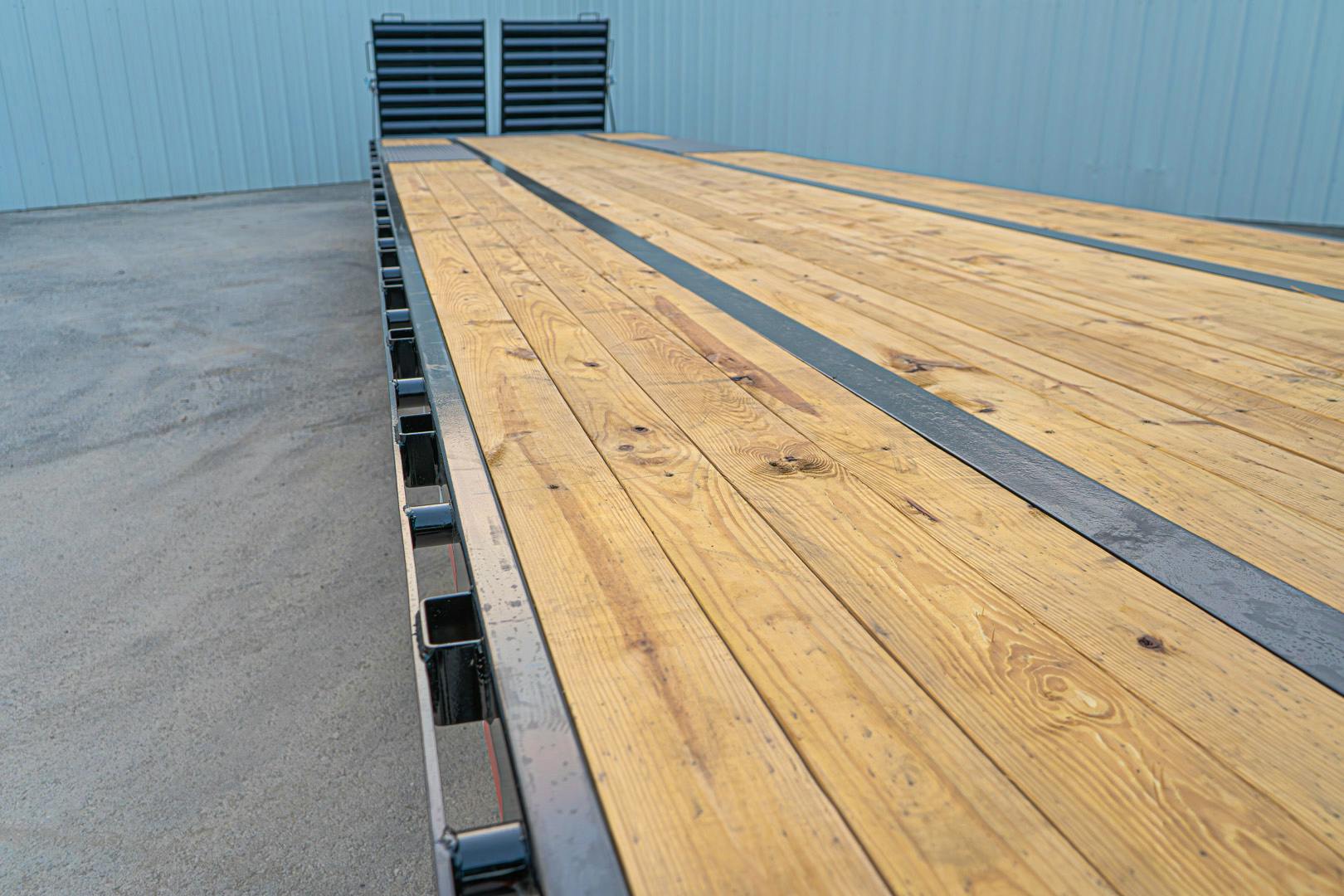 PJ Trailers 40'x102" Flatbed Trailer w/ Ramps (LD)