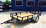PJ Trailers 10'x60" Single Axle 4" Channel Utility Trailer (U6) Stock #90087 - Thumbnail 3