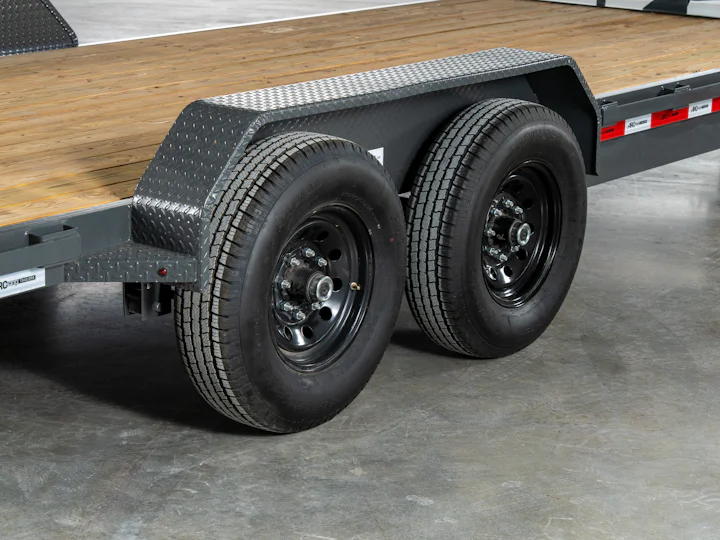 Grey ARC Trailers BEG 20-foot 14K bumper-pull equipment trailer, studio gallery image 24