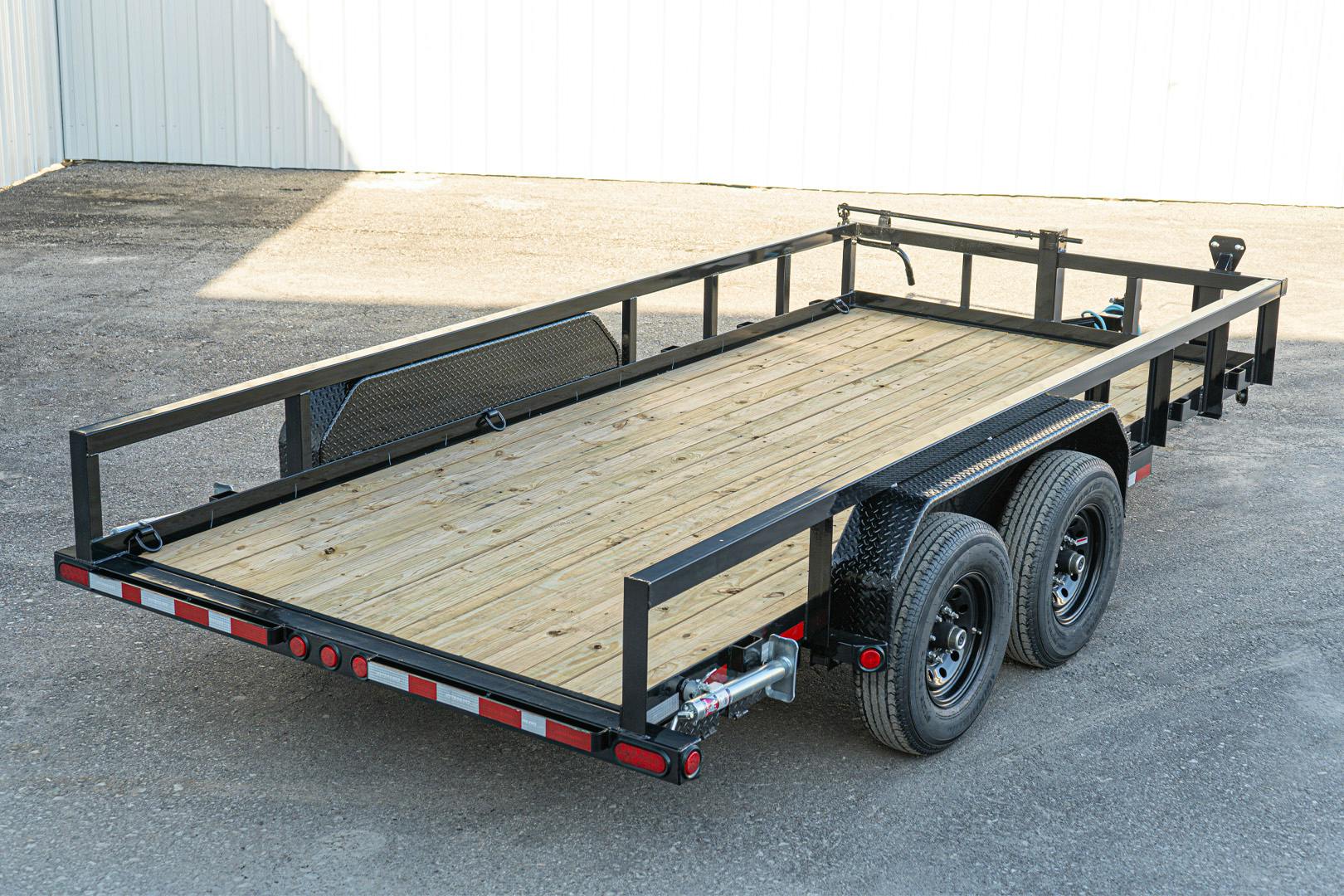 PJ Trailers 16'x83" Angle Pipetop Equipment Trailer (P8)