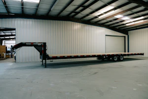 Texas Pride 40'x102" Gooseneck Lowboy Flatbed w/ Slide-in Ramps Stock #40X102,GR25,28EB,8816,S,SS,BK,SMT - Thumbnail 3