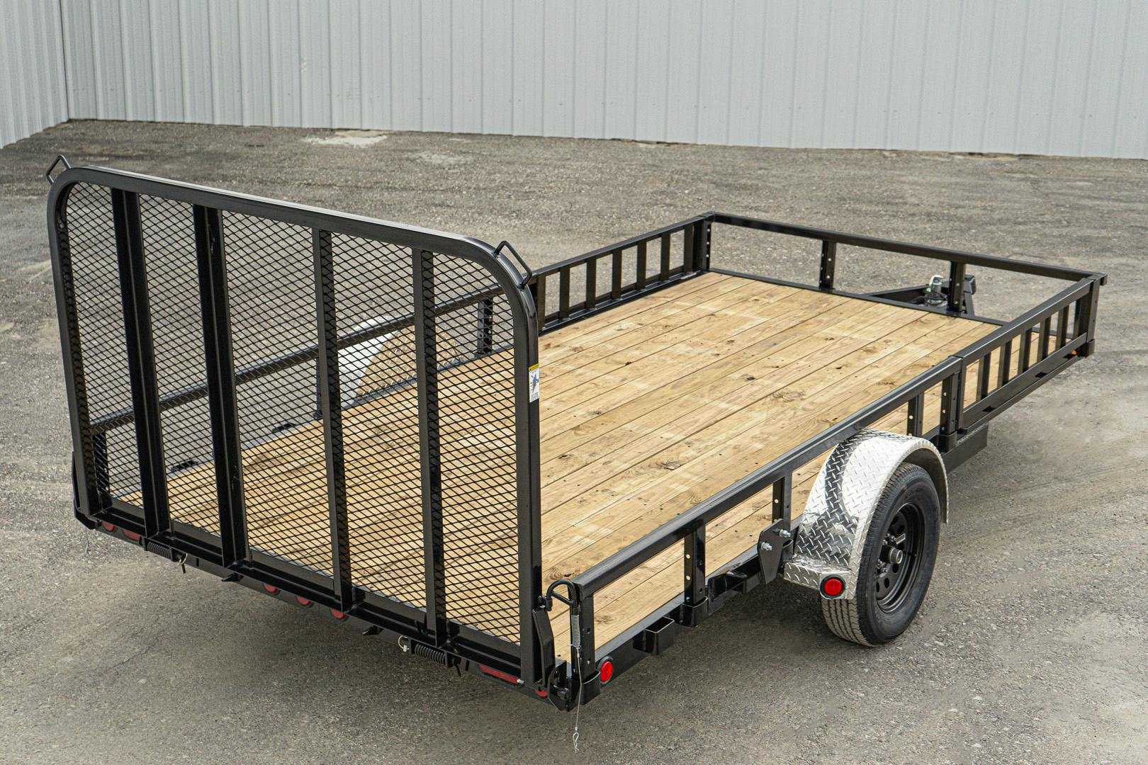 PJ Trailers 14'x83" Single Axle 4" Channel Utility Trailer (U8)