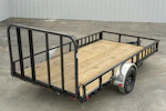 PJ Trailers 14'x83" Single Axle 4" Channel Utility Trailer (U8) Stock #88820 - Thumbnail 9