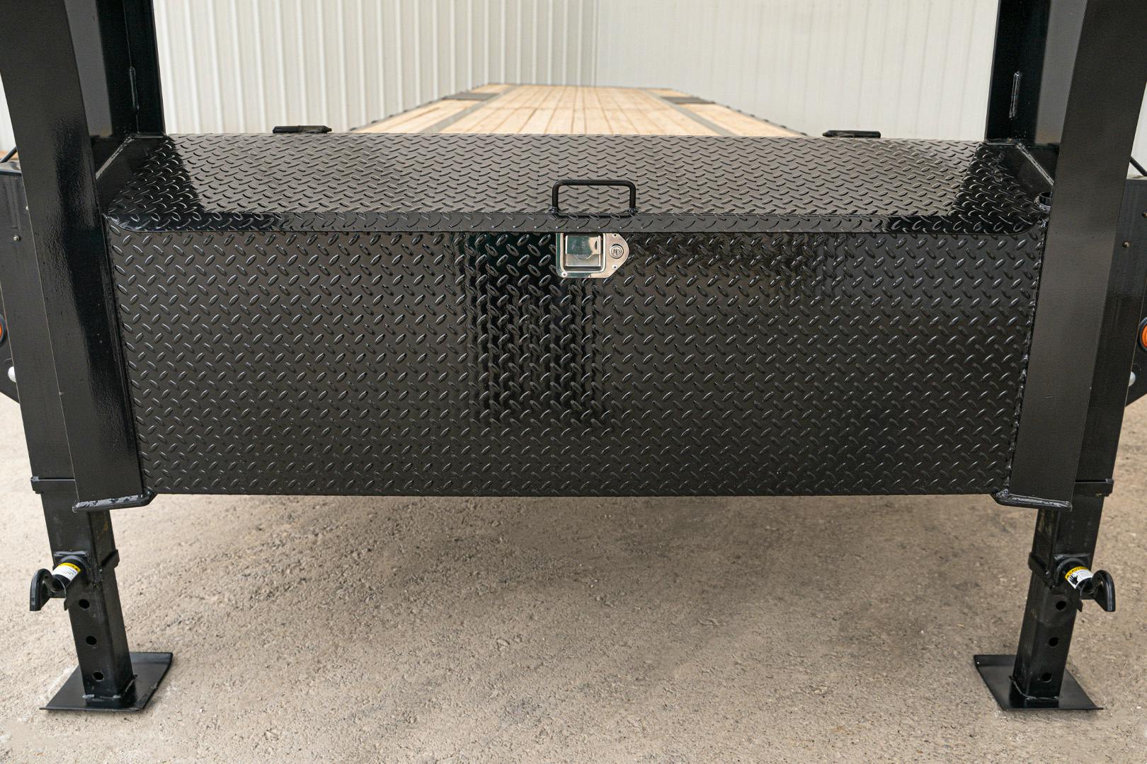 PJ Trailers 40'x102" 18k Gooseneck Flatbed Trailer w/ Singles (LX)