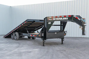 PJ Trailers 26'x102" Gooseneck Deckover Power Tilt Trailer (T8)