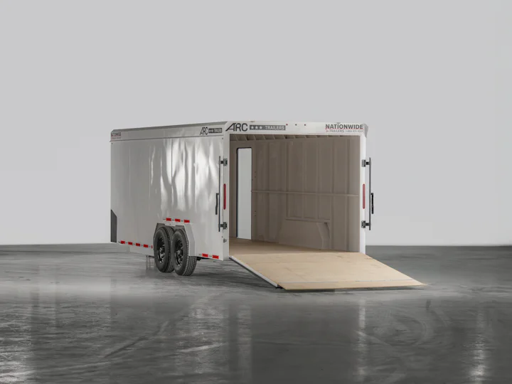ARC Trailers Bumper Pull Steel Enclosed Cargo, studio view 8
