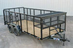 Texas Bragg 16'x83" Landscape Trailer w/ 4' Sides & 4' Gate (L2) Stock #88952 - Thumbnail 1