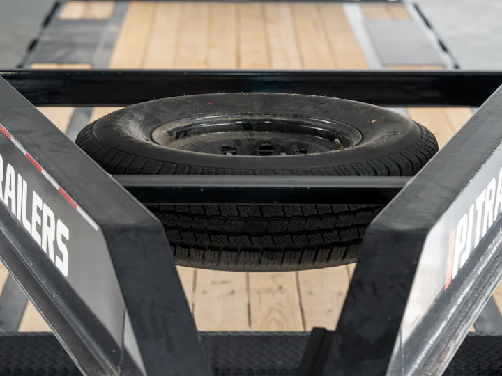 PJ Trailers Quest Flatdeck With Singles, studio view 12