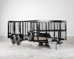 Texas Bragg 16'x83" Landscape Trailer w/ 4' Sides & 4' Gate (L2) Stock #texas-bragg-16x83-bp2b-231b-355b-s-s4g-bk-smt-4ex-lst-wer - Thumbnail 4