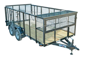 Texas Bragg 14'x83" Landscape Trailer w/ 4' Sides & 4' Gate (L2)