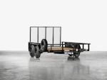 Texas Bragg 12'x83" Utility Trailer w/ 4' Gate (U2) Stock #texas-bragg-12x83-bp2b-231b-355b-s-s4g-bk-smt-pt - Thumbnail 1