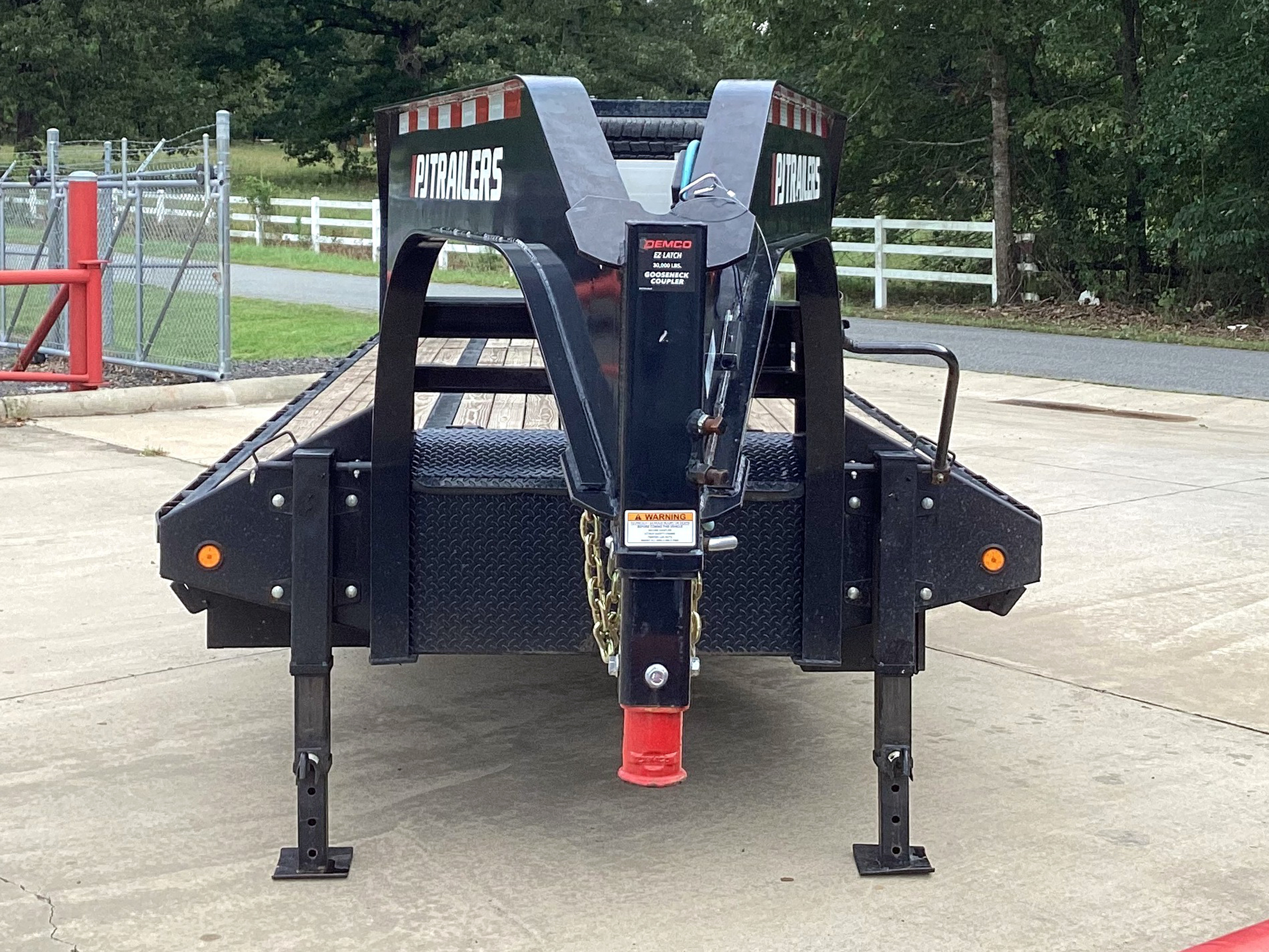 PJ Trailers 40'x102" Flatbed Trailer w/ Slide-In Ramps (LD)