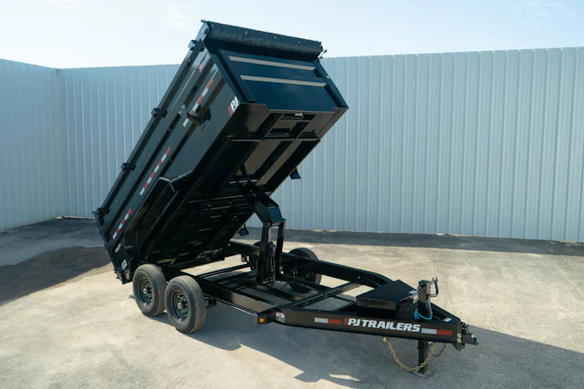 PJ Trailers 14'x83" Scissor Low-Pro High Side Dump Trailer w/ 48" Sides (DM)
