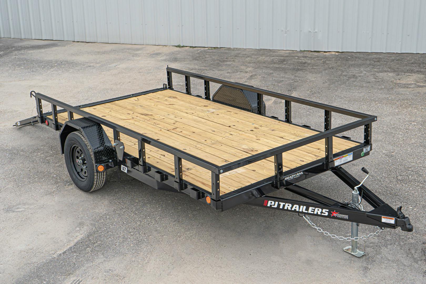PJ U7 Utility Trailer Stock #U7 - Thumbnail 2