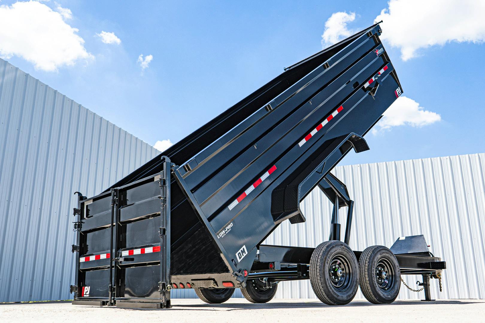 PJ Trailers 16'x83" Low Pro High Side Dump Trailer w/ 4' Sides (DM)