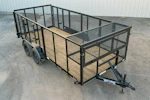 Texas Bragg 16'x83" Landscape Trailer w/ 4' Sides & 4' Gate (L2) Stock #90138 - Thumbnail 1