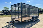 Texas Bragg 16'x77" Landscape Trash Trailer w/ Tandem Axle (LT) Stock #90884 - Thumbnail 1