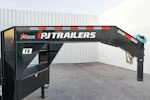 PJ Trailers 26'x102" Gooseneck Deckover Power Tilt Trailer (T8) Stock #T8S2672BSTK-BWOD-WN04-WNFR - Thumbnail 4