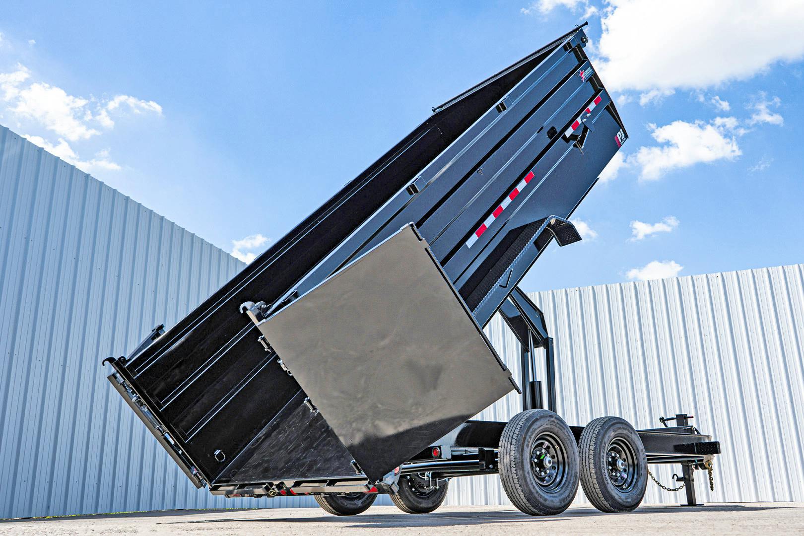 PJ Trailers 16'x83" Low Pro High Side Dump Trailer w/ 4' Sides (DM)