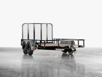 PJ Trailers 14'x83" Tandem Axle Channel Utility Trailer w/ Fold-In Gate (UL) Stock #92925 - Thumbnail 1