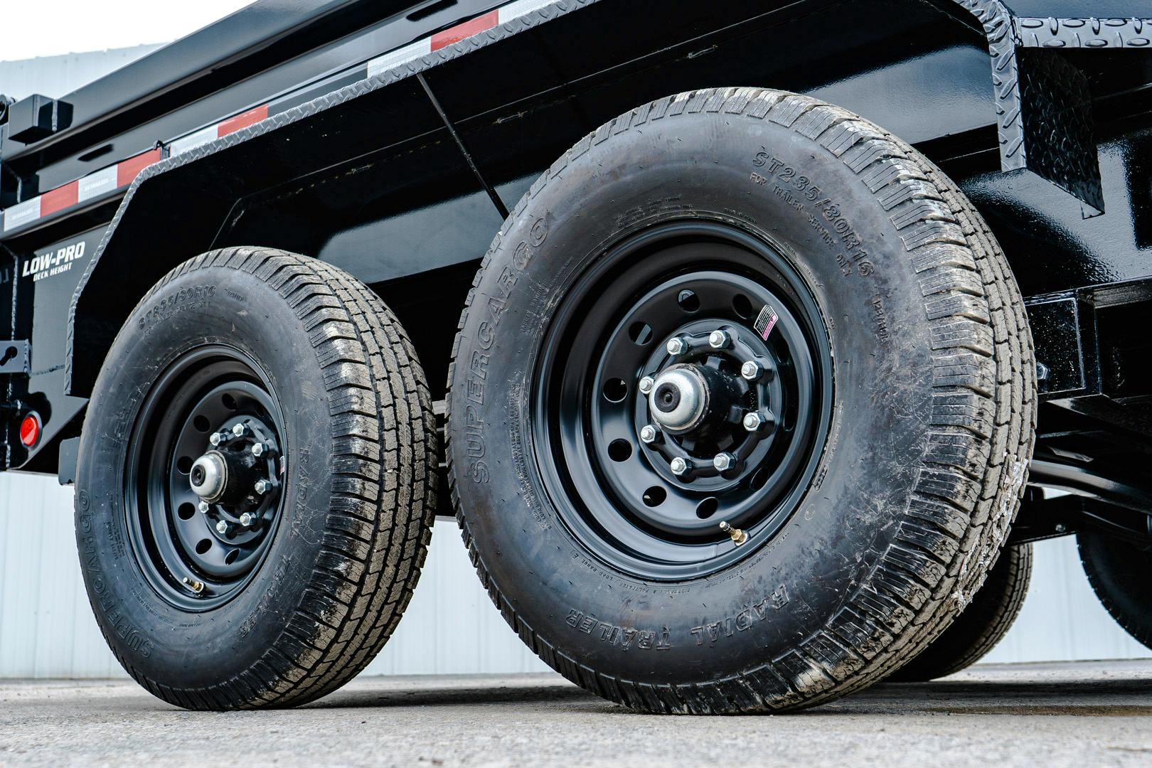 PJ Trailers 12'x83" Low Pro Dump Trailer w/ 2' Sides (DL)