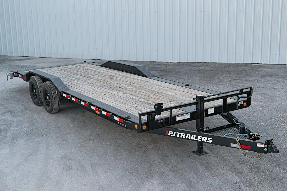 PJ Trailers 24'x102" 6" Channel Super-Wide Equipment Trailer (B6) - Stock #71643 - Image 1 of 11 PJ Trailers 24'x102" 6" Channel Super-Wide Equipment Trailer (B6) - Stock #71643 - Image 1 of 11