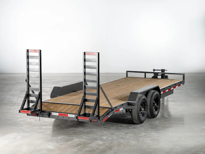 Grey ARC Trailers BEG 20-foot 14K bumper-pull equipment trailer, studio gallery image 4
