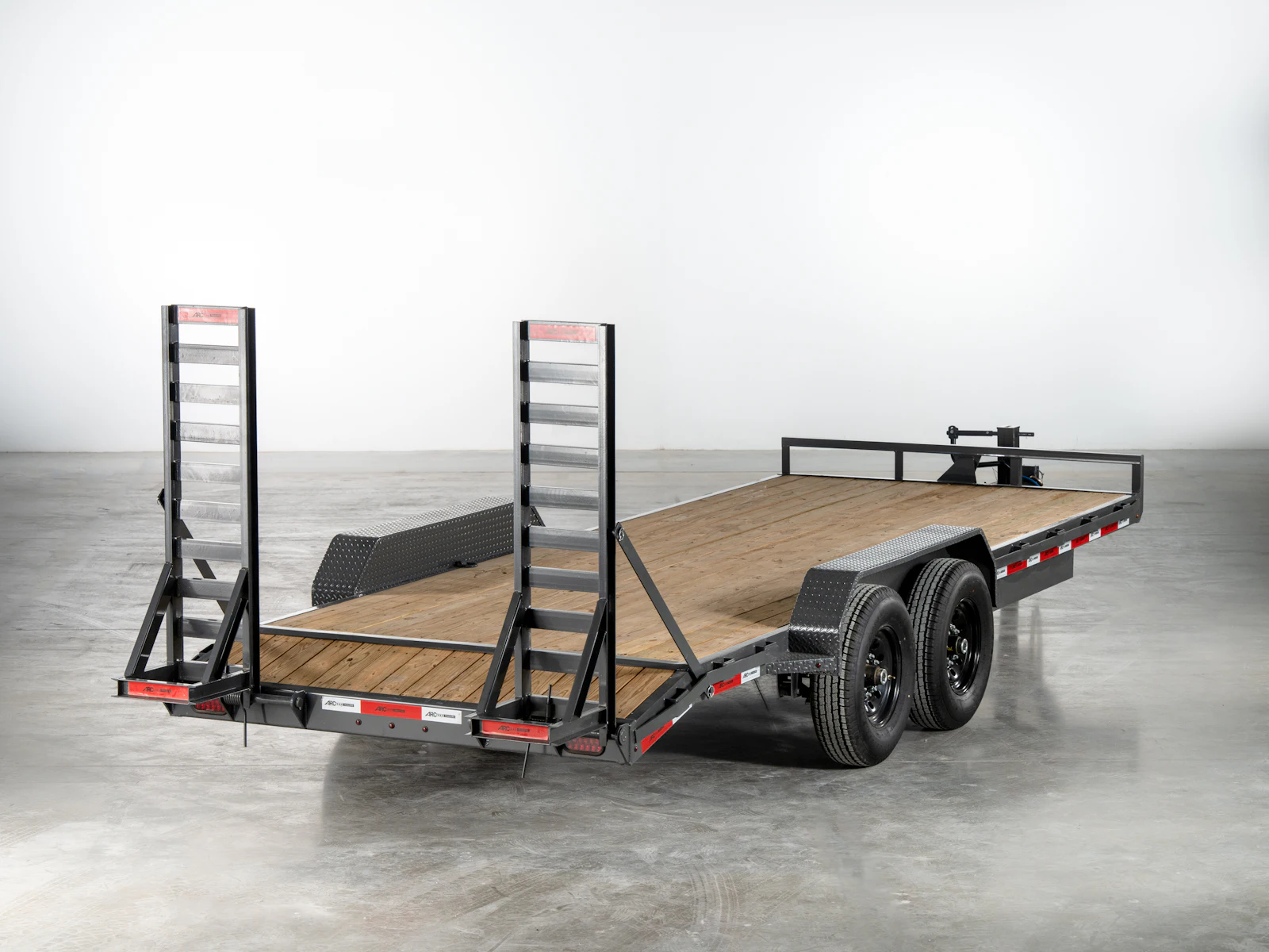 Grey ARC Trailers BEG 20-foot 14K bumper-pull equipment trailer, studio gallery image 4