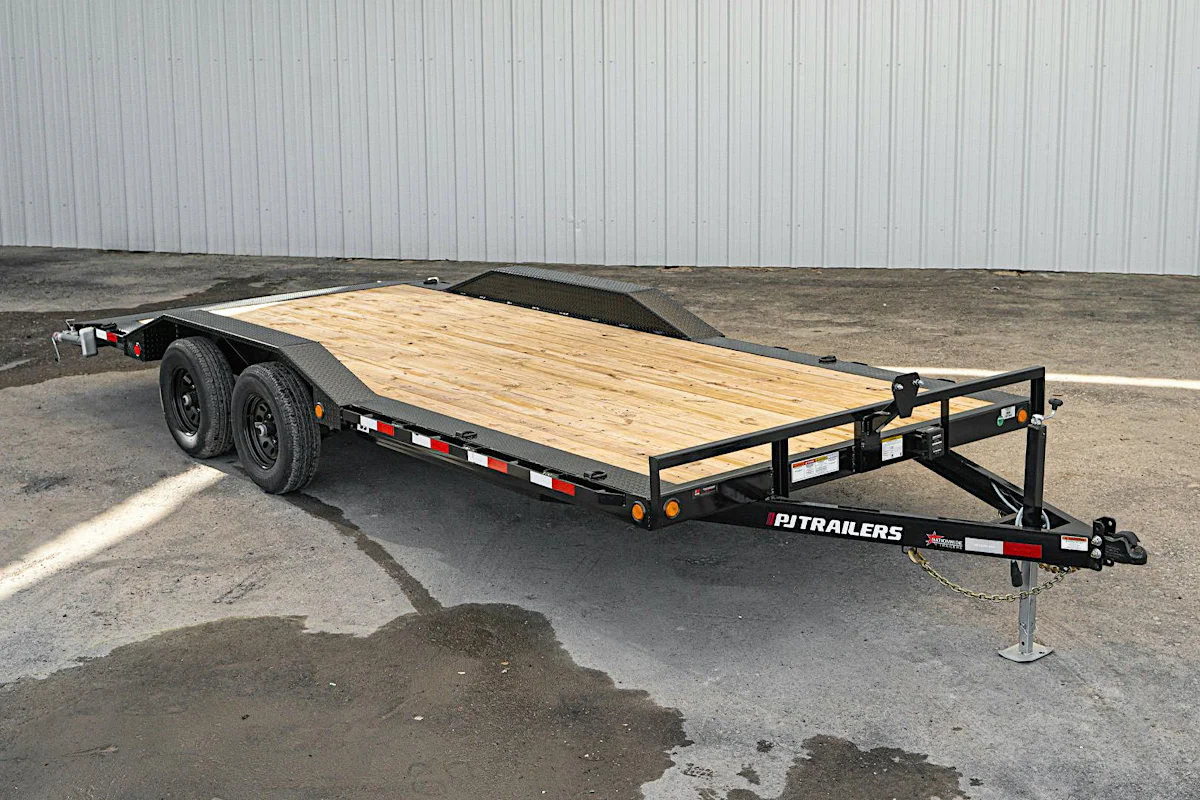 PJ Trailers 20'x102" 5" Channel Car Trailer (B5) - Stock #90864 - Image 1 of 8 PJ Trailers 20'x102" 5" Channel Car Trailer (B5) - Stock #90864 - Image 1 of 8