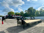 PJ Trailers 40'x102" Gooseneck Flatbed Trailer w/ Hydraulic Dovetail (LY1) Stock #91651 - Thumbnail 2