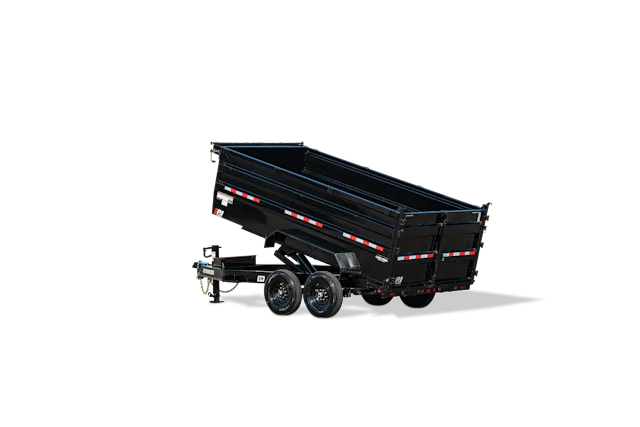 PJ Trailers 16x83 Tandem Axle, 15,400 GVWR, Low Pro Dump, 48" Sides, 14 Ply Tires