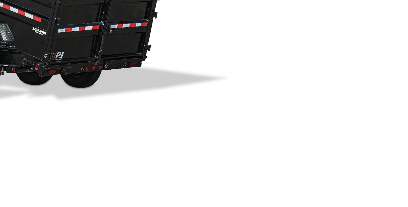 PJ Trailers DM high-side dump trailer with raised bed