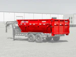 ARC Trailers 14' 14YD Steel Dumpster Bin w/ 4' Sides Stock #83900 - Thumbnail 1