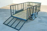 Texas Bragg 14'x83" Landscape Trailer w/ 4' Sides & 4' Gate (L2) Stock #89886 - Thumbnail 3