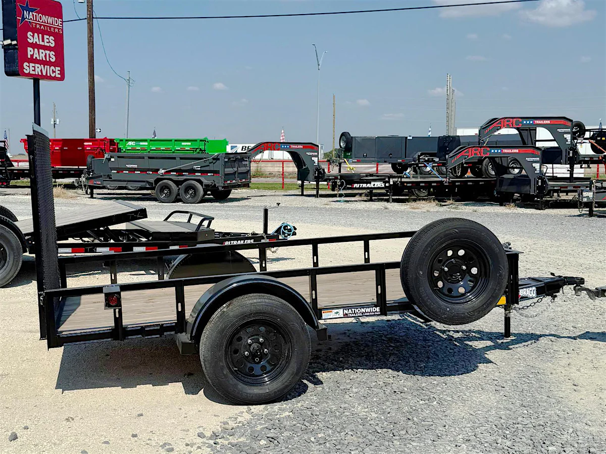 Texas Bragg 8'x60" Utility Trailer w/ 4' Gate (U1) - Stock #86410 - Image 1 of 5 Texas Bragg 8'x60" Utility Trailer w/ 4' Gate (U1) - Stock #86410 - Image 1 of 5